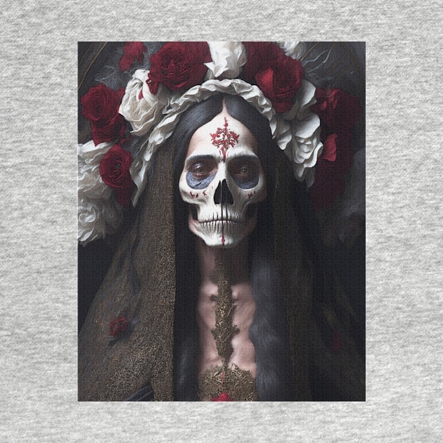 Painting of Santa Muerte by metamorfatic